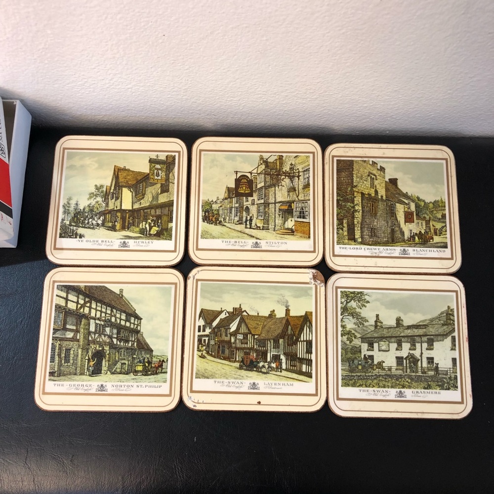 Vintage Pimpernel Coasters British Heritage Collection English Inns British